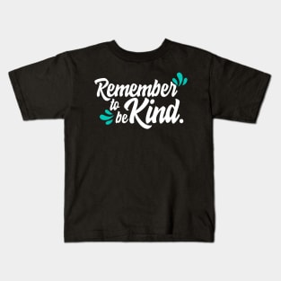 'Remember To Be Kind' Food and Water Relief Shirt Kids T-Shirt